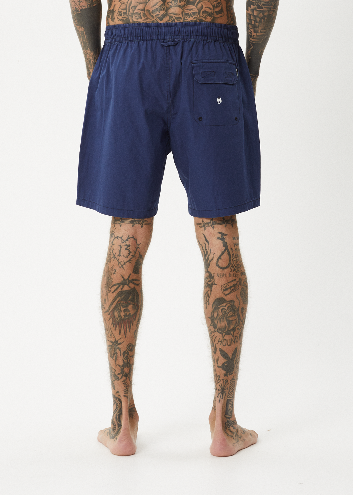 AFENDS Mens The Dopamine - Swim Short 18" - Navy