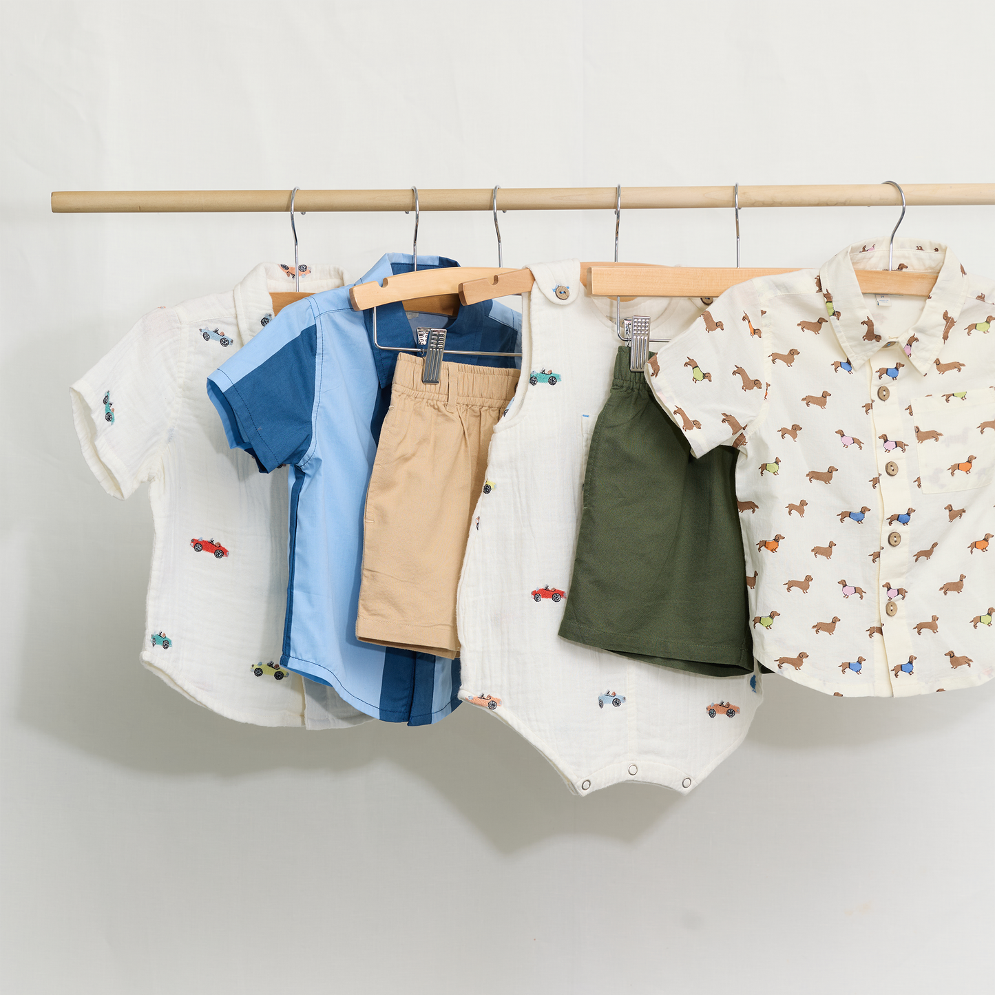 Boys Jack Shirt - Dachshunds In Sweaters