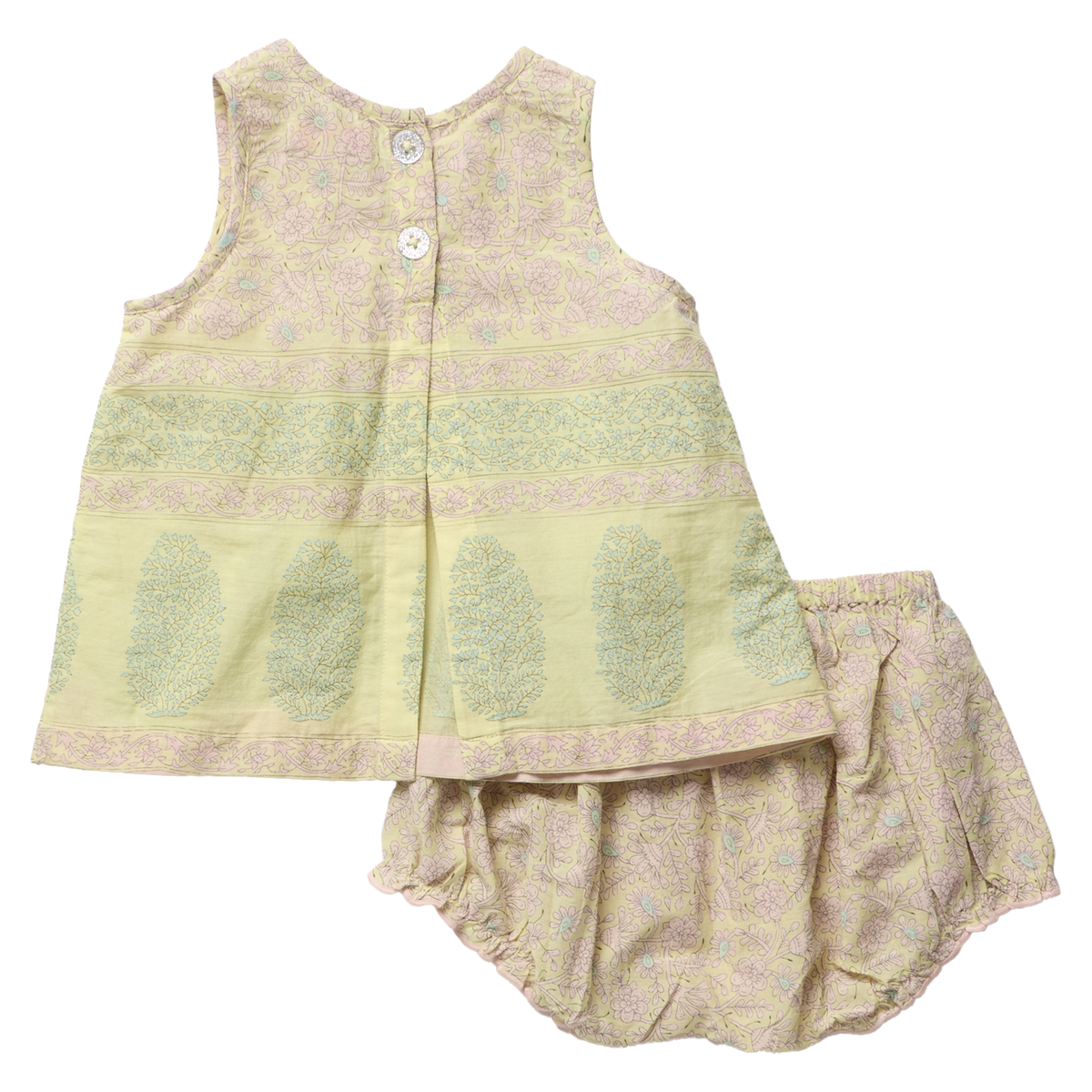 Baby Girls Jaipur 2-PC Set - Citrus Garden Border