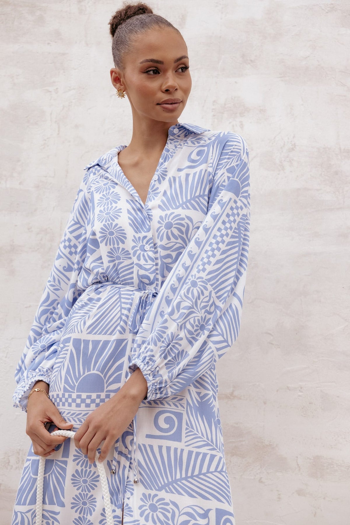 Foster Midi Dress - Malia Print