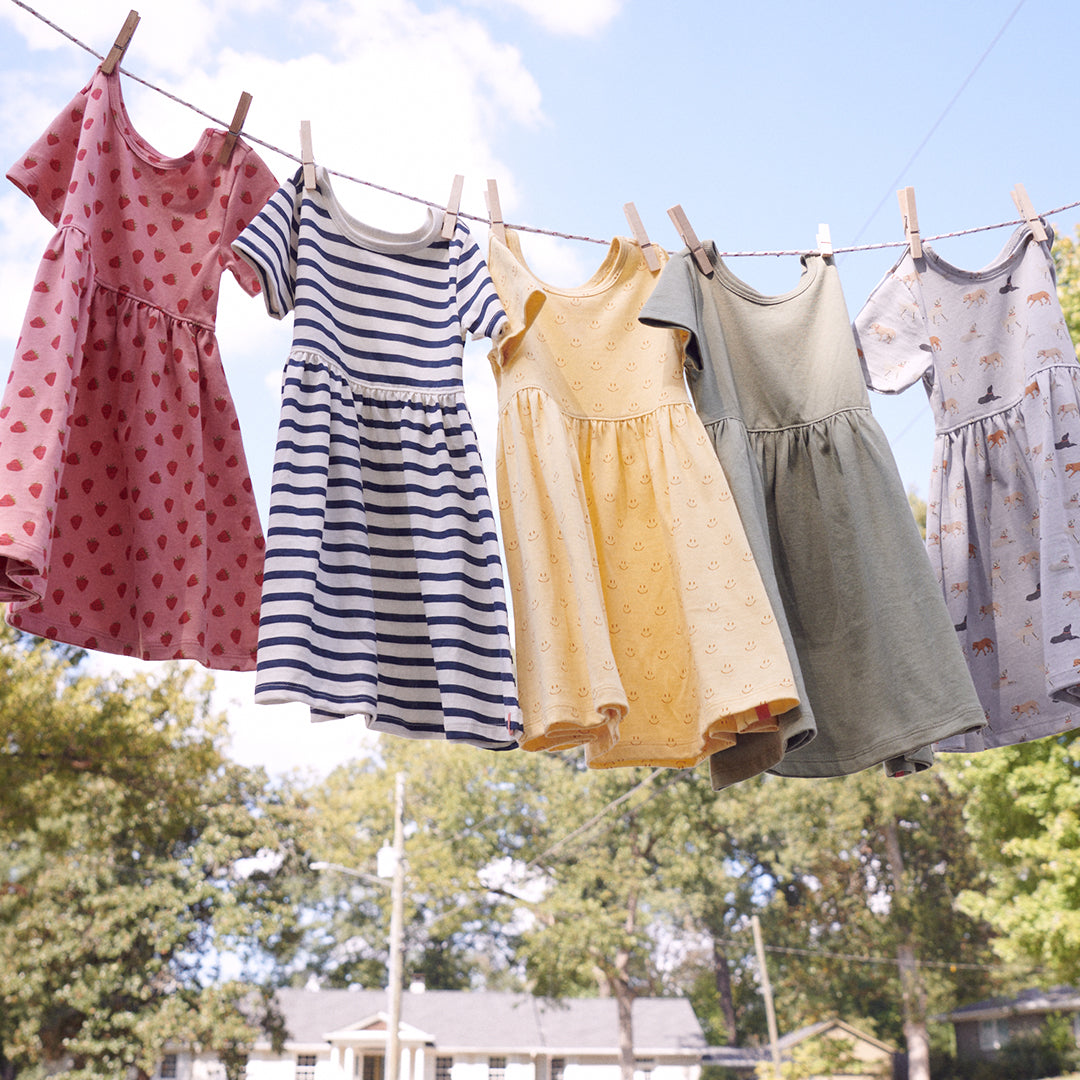 Sunny Dress - Navy Stripe