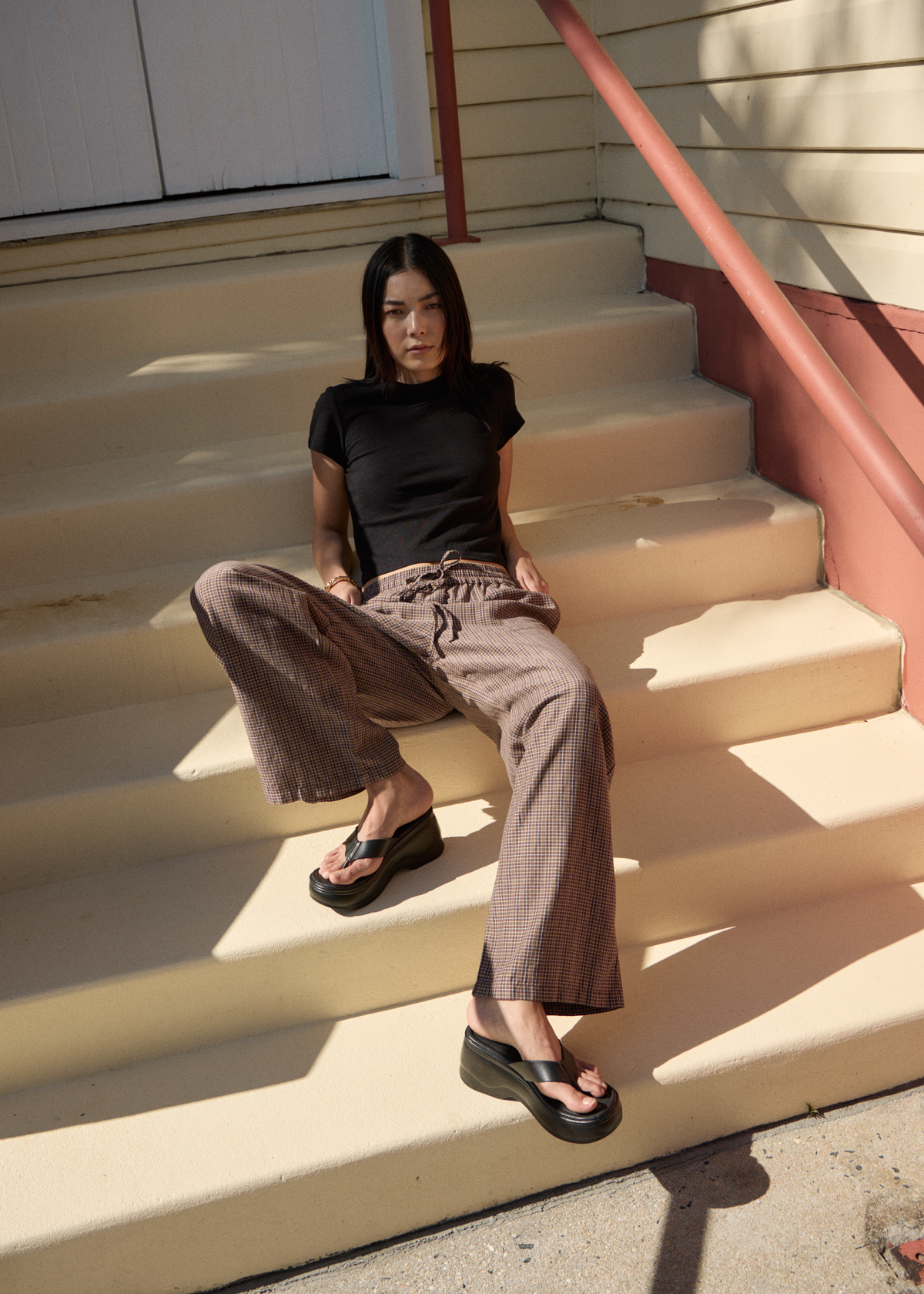 AFENDS Womens Hometown - Pant - Coffee