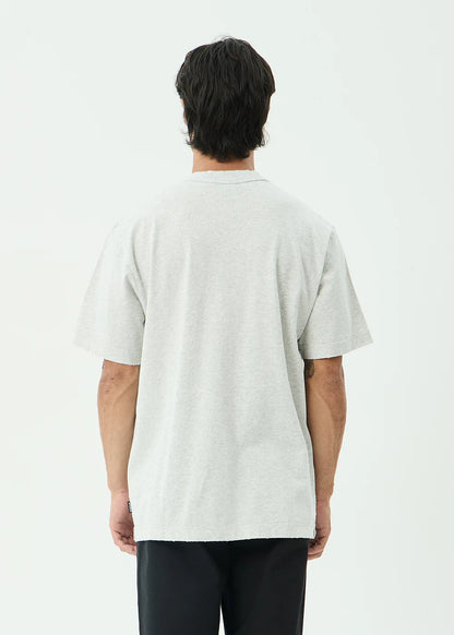 AFENDS Mens Supply - Retro Tee - Grey Marle