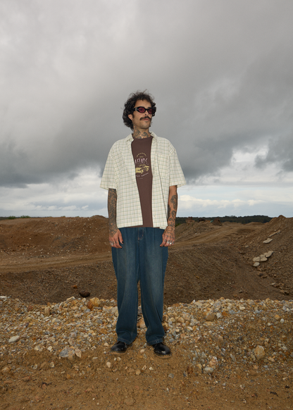 AFENDS Mens Legacy - Short Sleeve Shirt - Boa Check