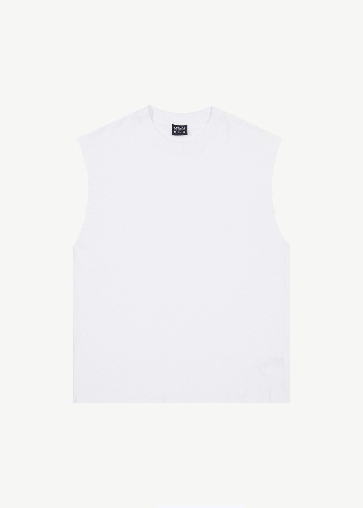 AFENDS Mens Vacation - Sleeveless Tee - White