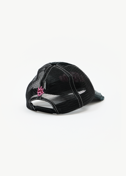 AFENDS Mens Arch - Six Panel Mesh Cap - Black