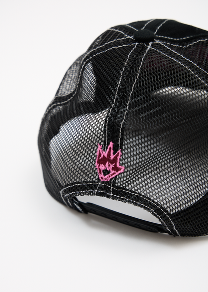 AFENDS Mens Arch - Six Panel Mesh Cap - Black