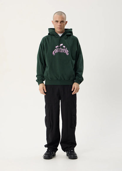 AFENDS Mens Devotion - Boxy Hood - Washed Pine