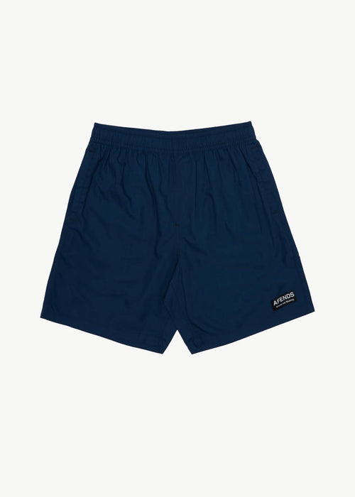 AFENDS Mens The Dopamine - Swim Short 18" - Navy