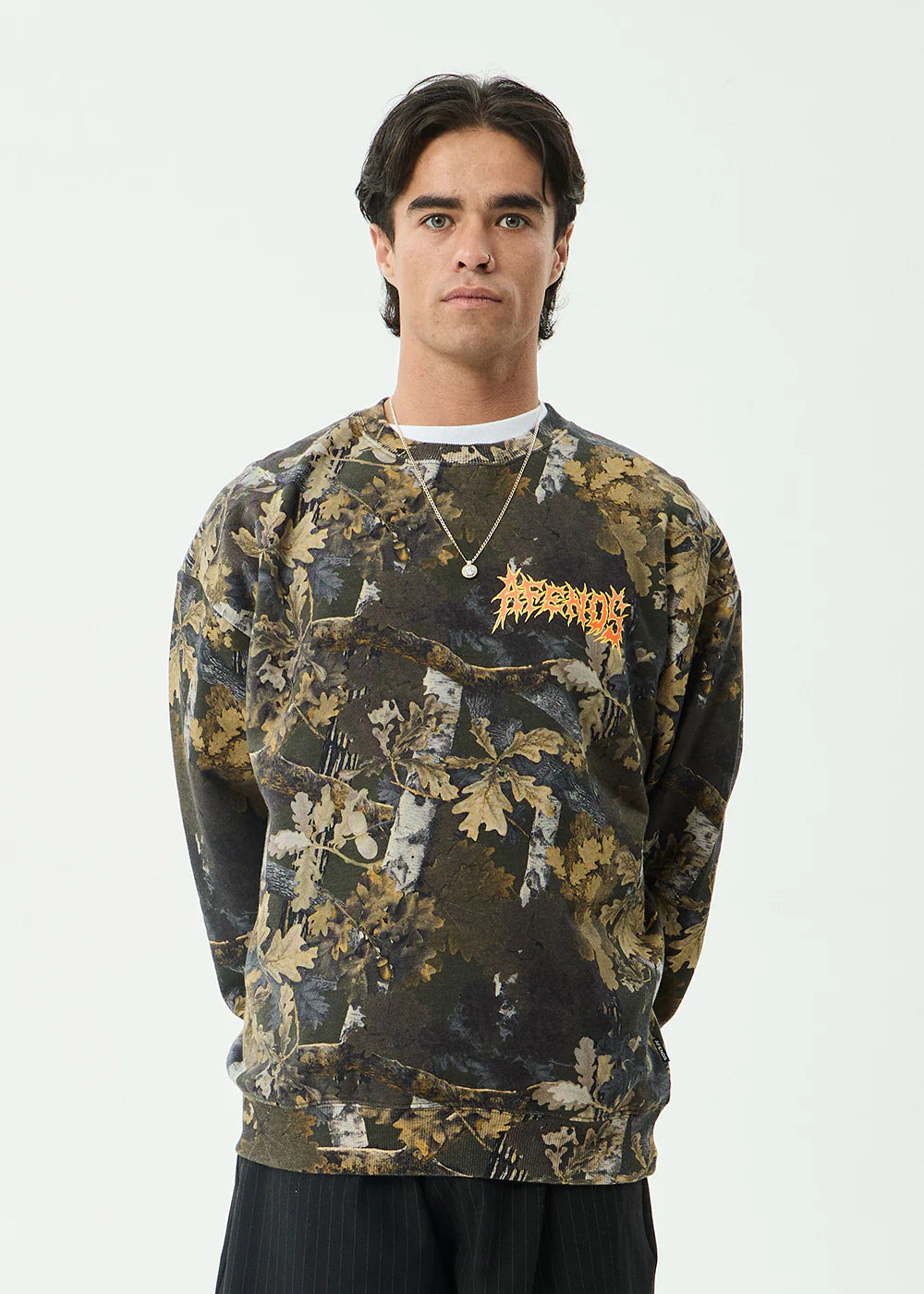 AFENDS Mens Find Me - Crew Neck - Find Me