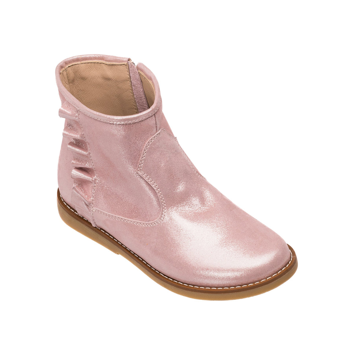 Ruffle Bootie - Carnation