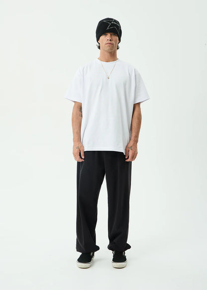 AFENDS Mens Genesis - Track Pant - Stone Black