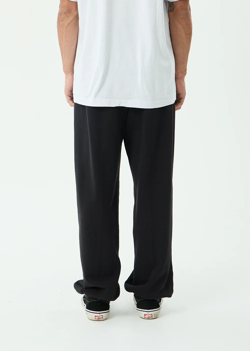 AFENDS Mens Genesis - Track Pant - Stone Black