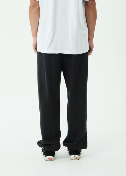 AFENDS Mens Genesis - Track Pant - Stone Black