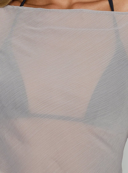 Esmaria Long Sleeve Flared Top Slate