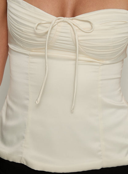 Hildy Tie Back Top Butter