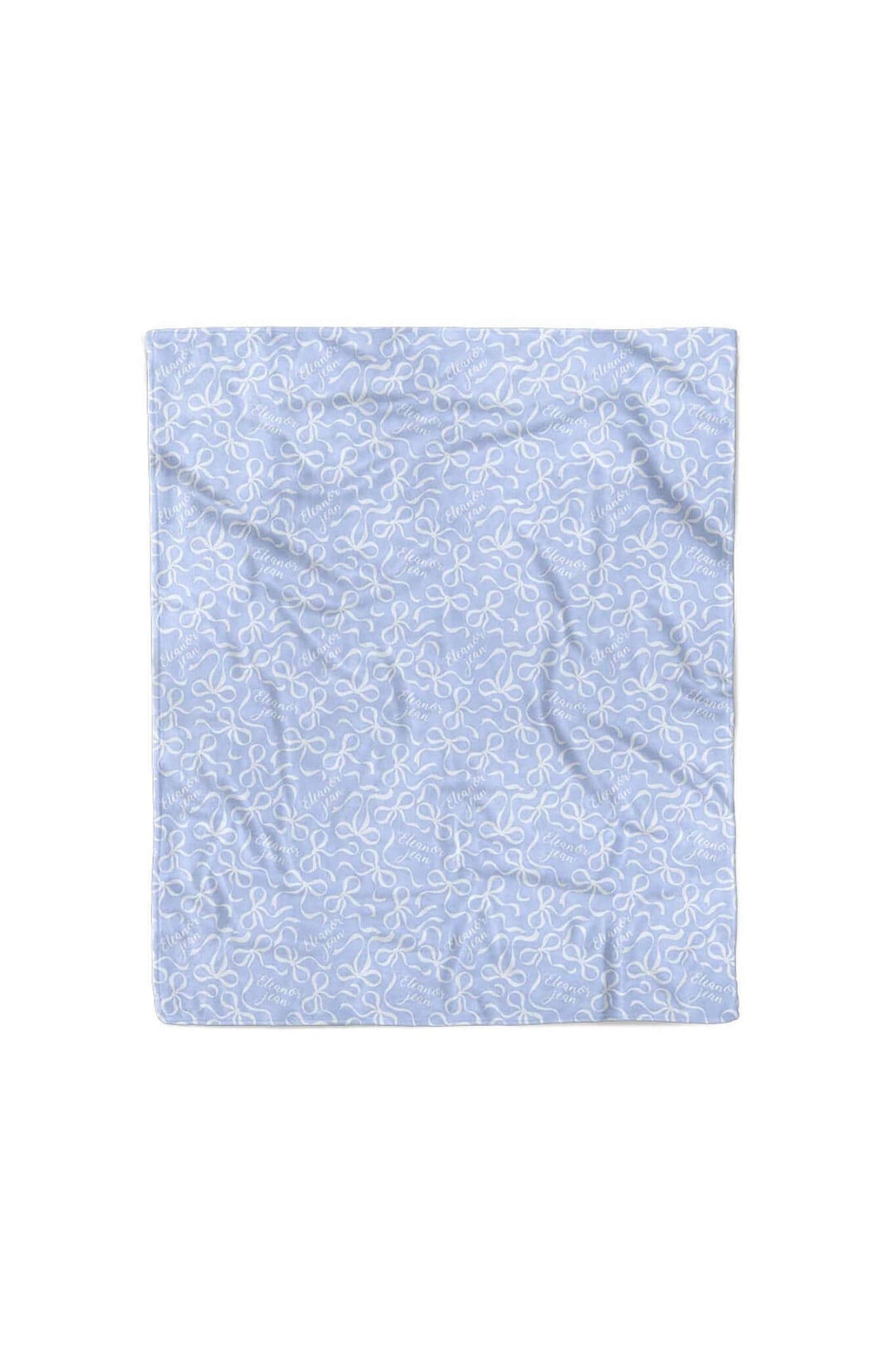 Blue-tiful Bows Personalized Kids Blanket