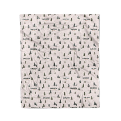 Evergreen Personalized Kids Blanket