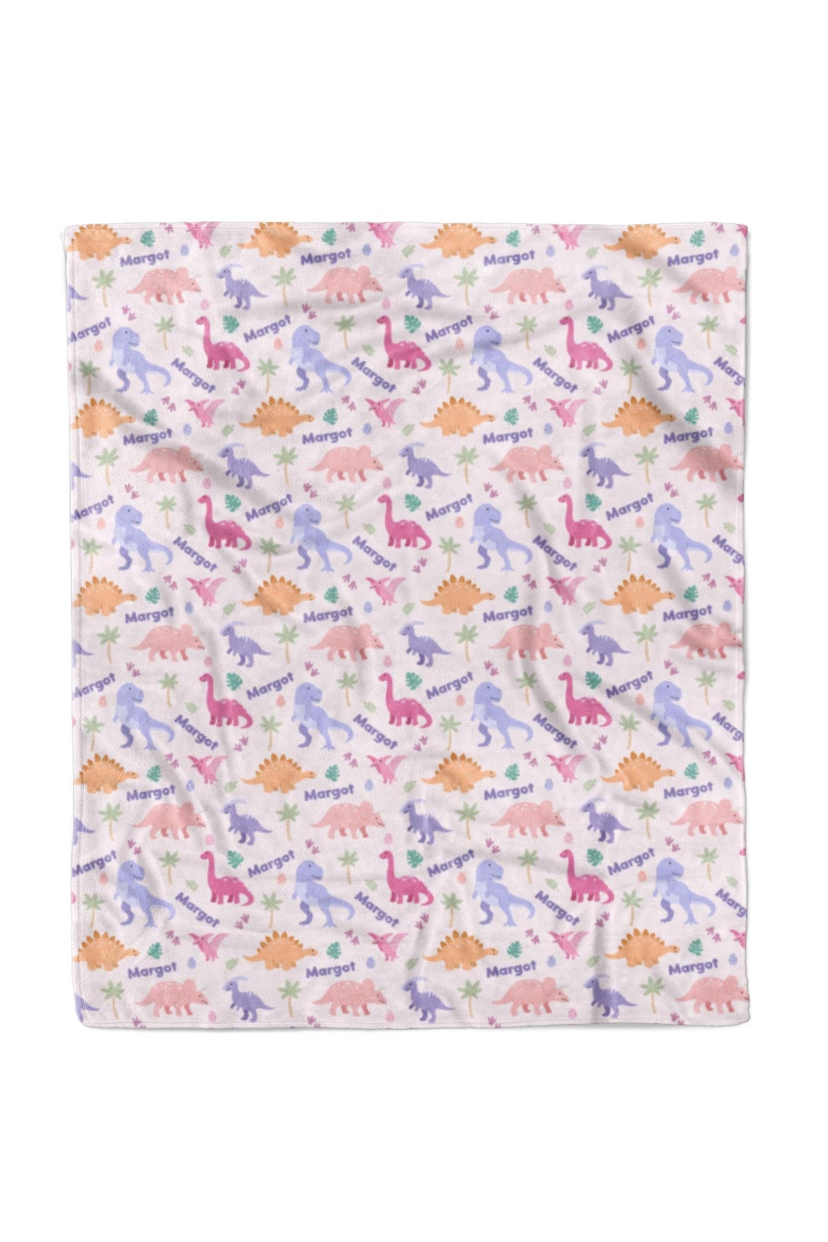 Personalized Kids Blanket | Little Fossil Pink