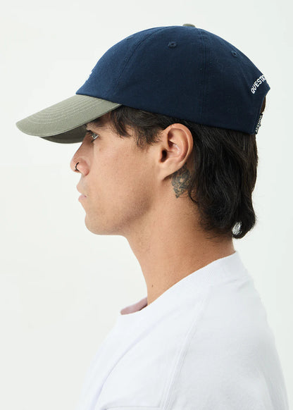 AFENDS Mens Burnin - Six Panel Cap - Deep Sea / Sycmore