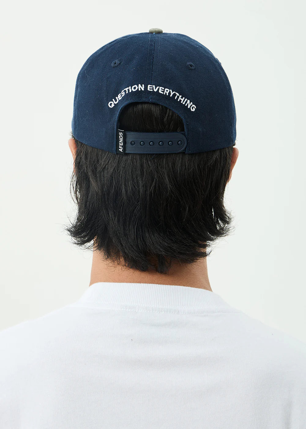 AFENDS Mens Burnin - Six Panel Cap - Deep Sea / Sycmore