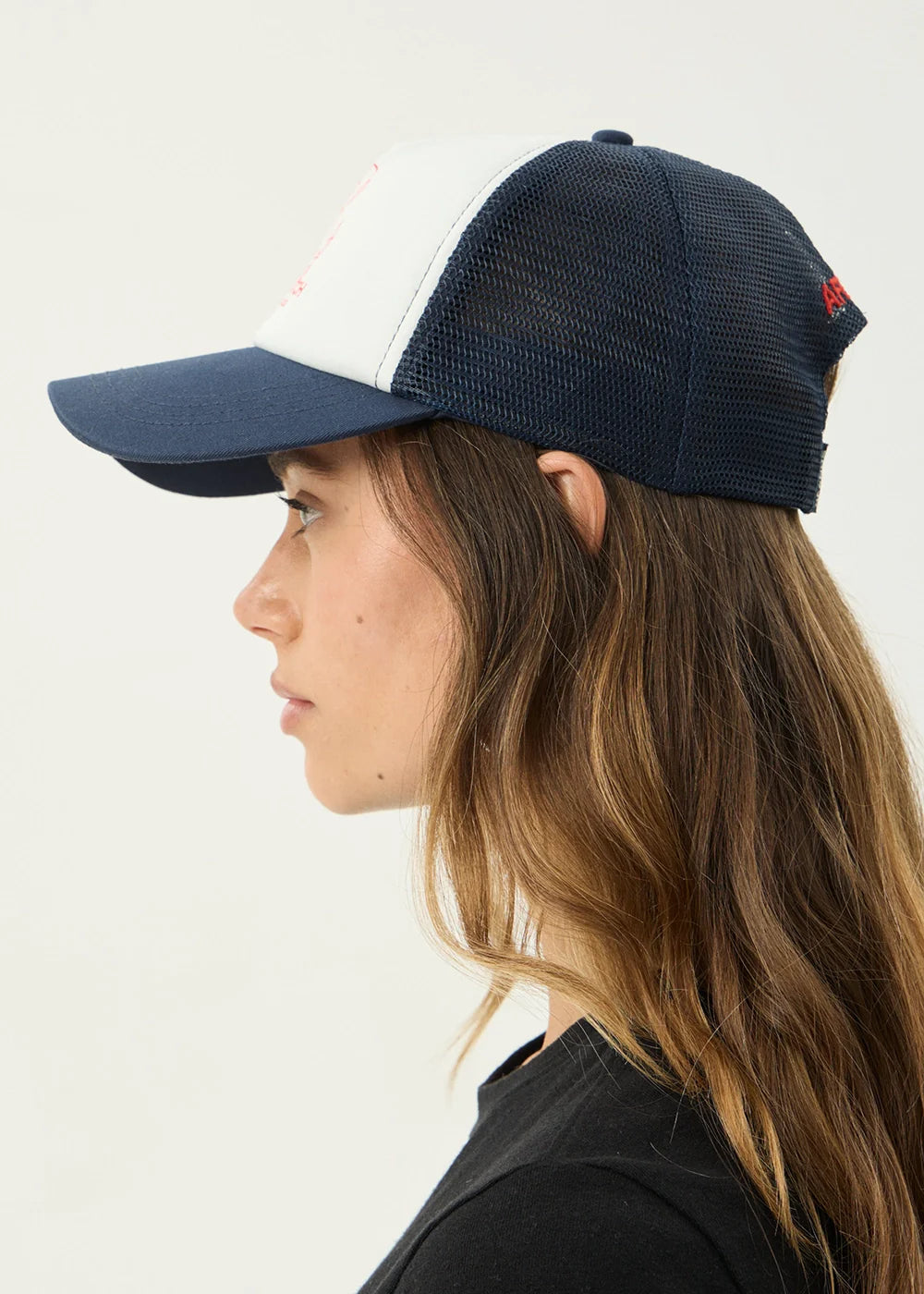 AFENDS Mens Flower Power - Five Panel Cap - Deep Sea