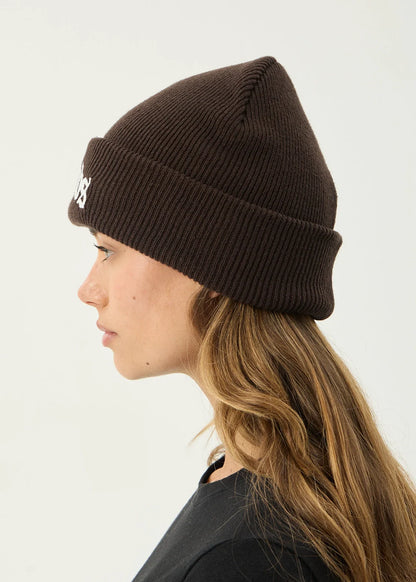 AFENDS Mens Home - Cuffed Beanie - Coffee