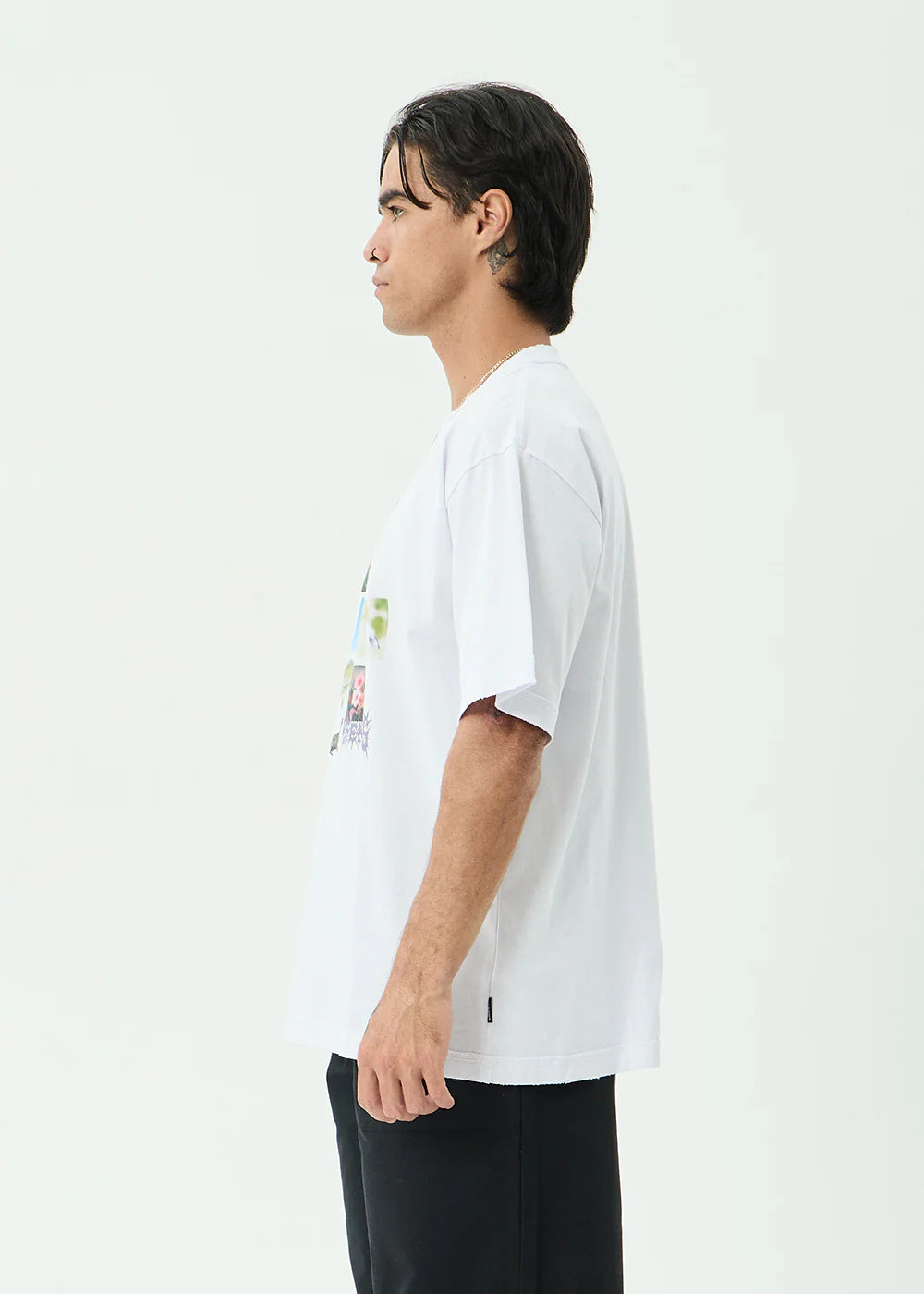 AFENDS Mens Creatures - Boxy Tee - White