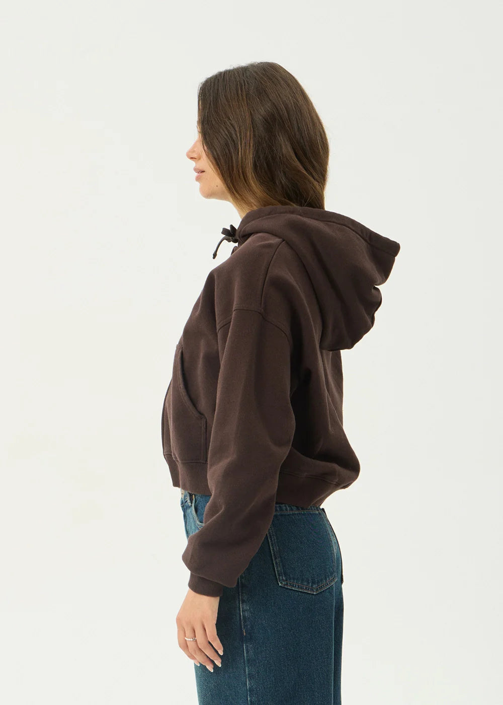 AFENDS Womens Kourt - Zip Hood - Coffee