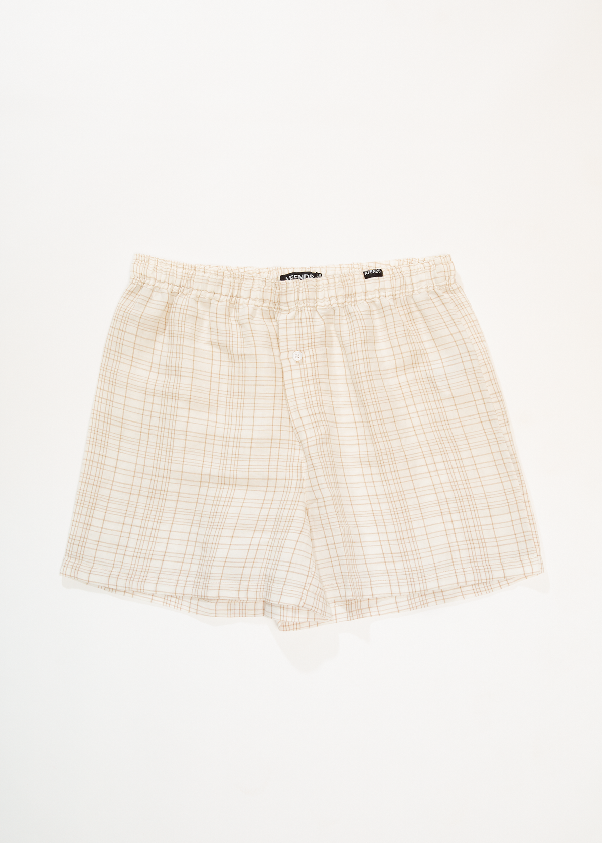AFENDS Womens Criss Cross - Boxer Short - Taupe