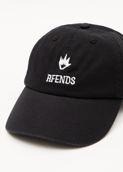 AFENDS Mens Burnin - Six Panel Cap - Stone Black