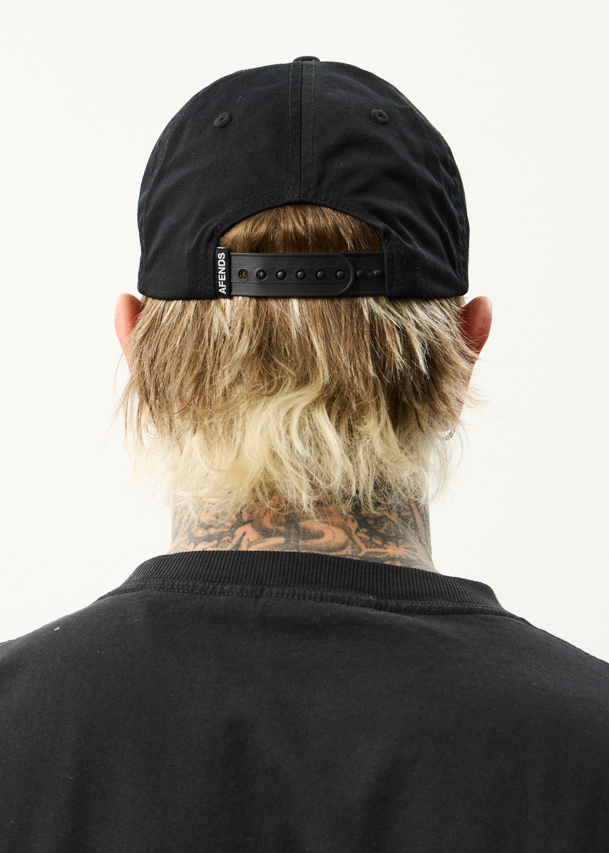AFENDS Mens Genesis - Six Panel Cap - Stone Black