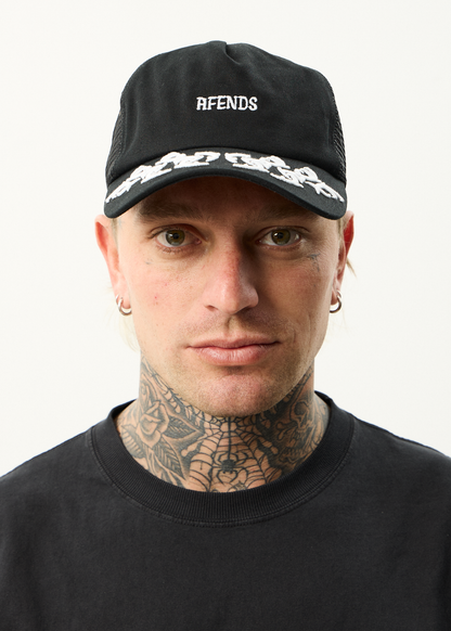 AFENDS Mens My Tribe - Trucker Cap - Black