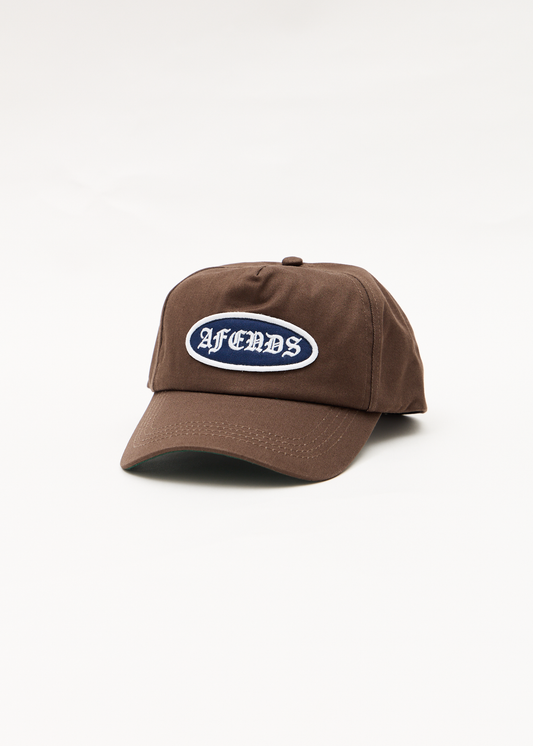 AFENDS Mens Summit - Five Panel Cap - Coffee