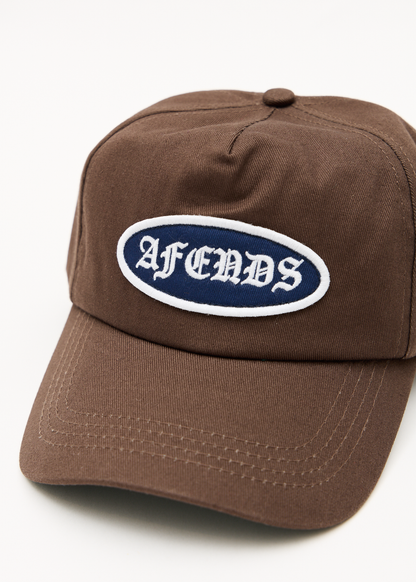AFENDS Mens Summit - Five Panel Cap - Coffee