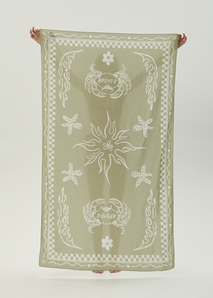 AFENDS Womens Calda - Sarong - Olive
