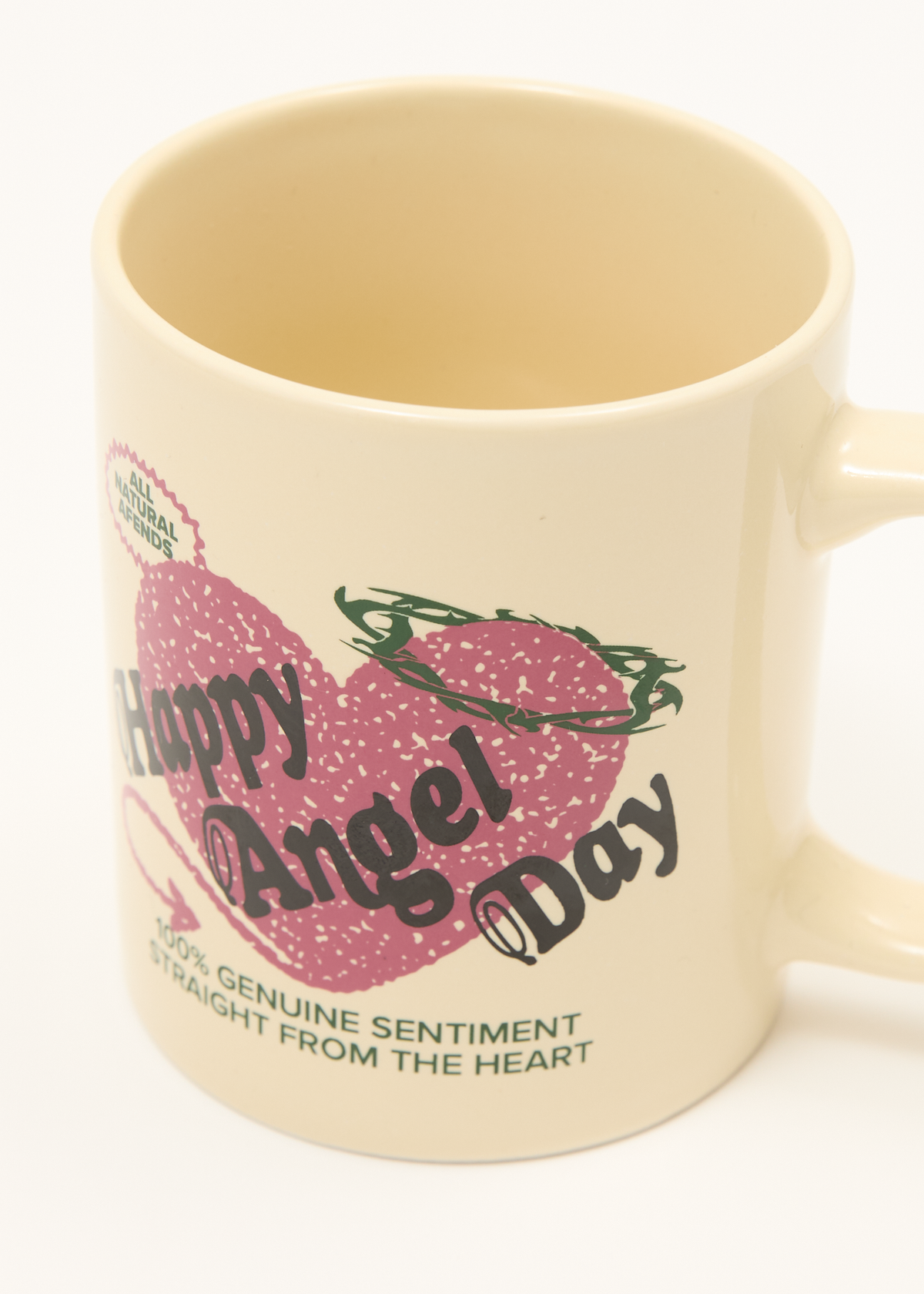 AFENDS Mens Genuine Sentiment - Porcelain Mug - Off White