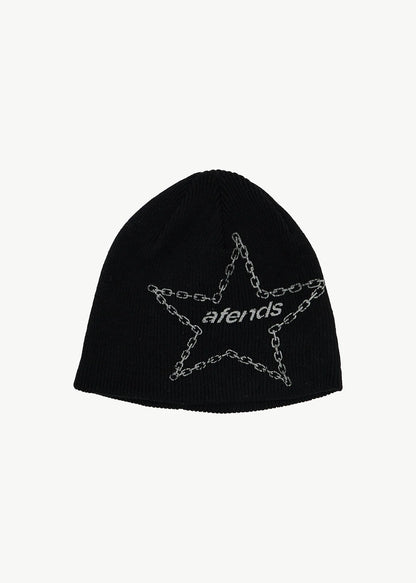 AFENDS Mens Chains - Beanie - Black