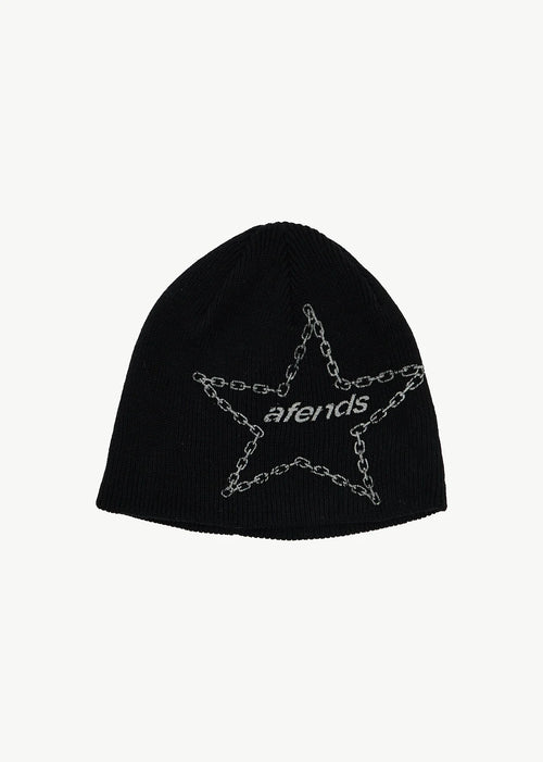 AFENDS Mens Chains - Beanie - Black