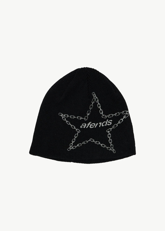 AFENDS Mens Chains - Beanie - Black