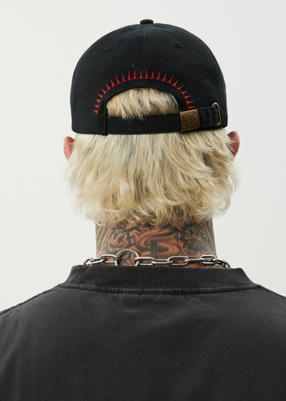 AFENDS Mens Spinal - Six Panel Cap - Black