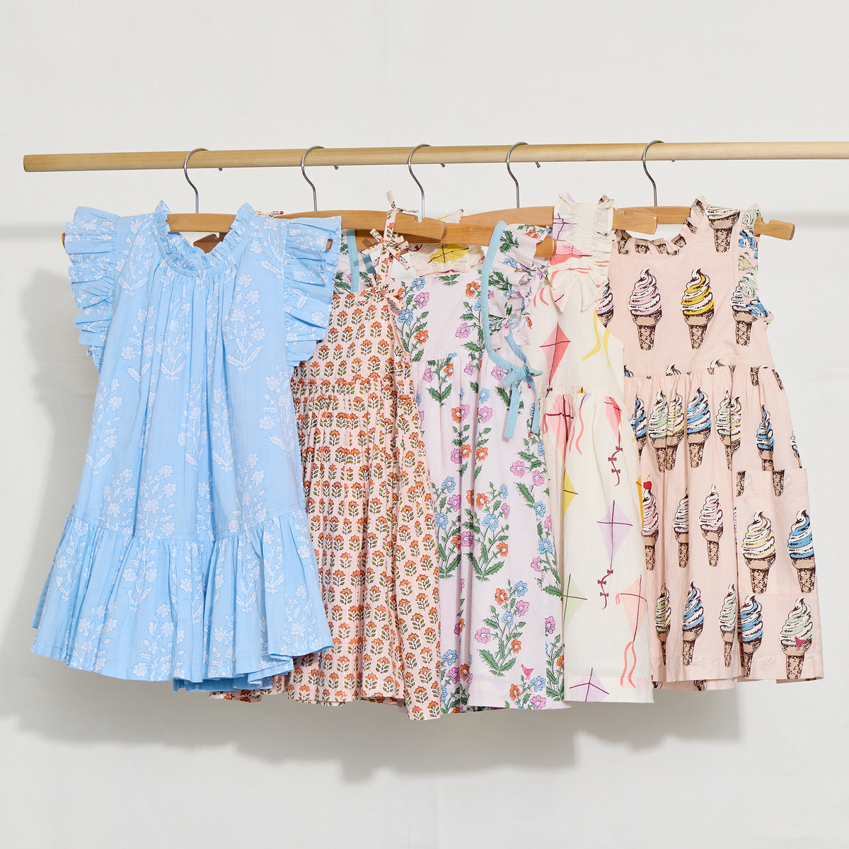 Girls Alyssa Dress - Pink Soft Serve