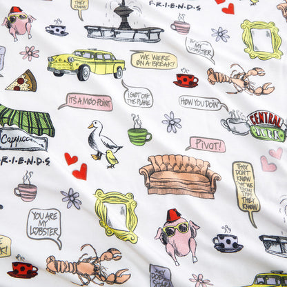 Friends & Orange Couch Luxe Patoo® Blanket