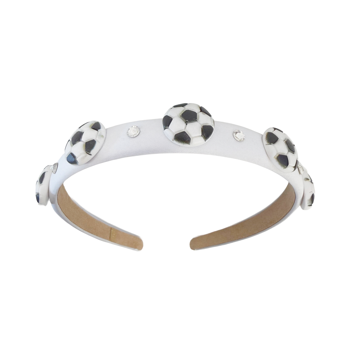 White Soccer Headband