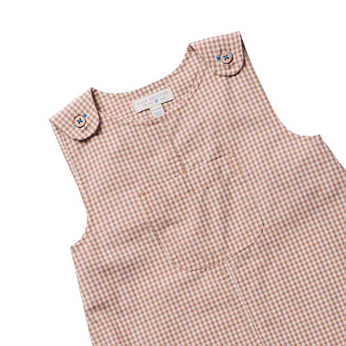 Baby Boys Noah Jumper - Cocoa Gingham