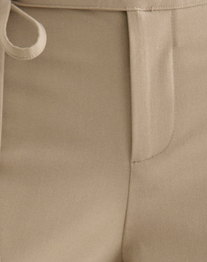 Diomira Trouser in Beige with Tie