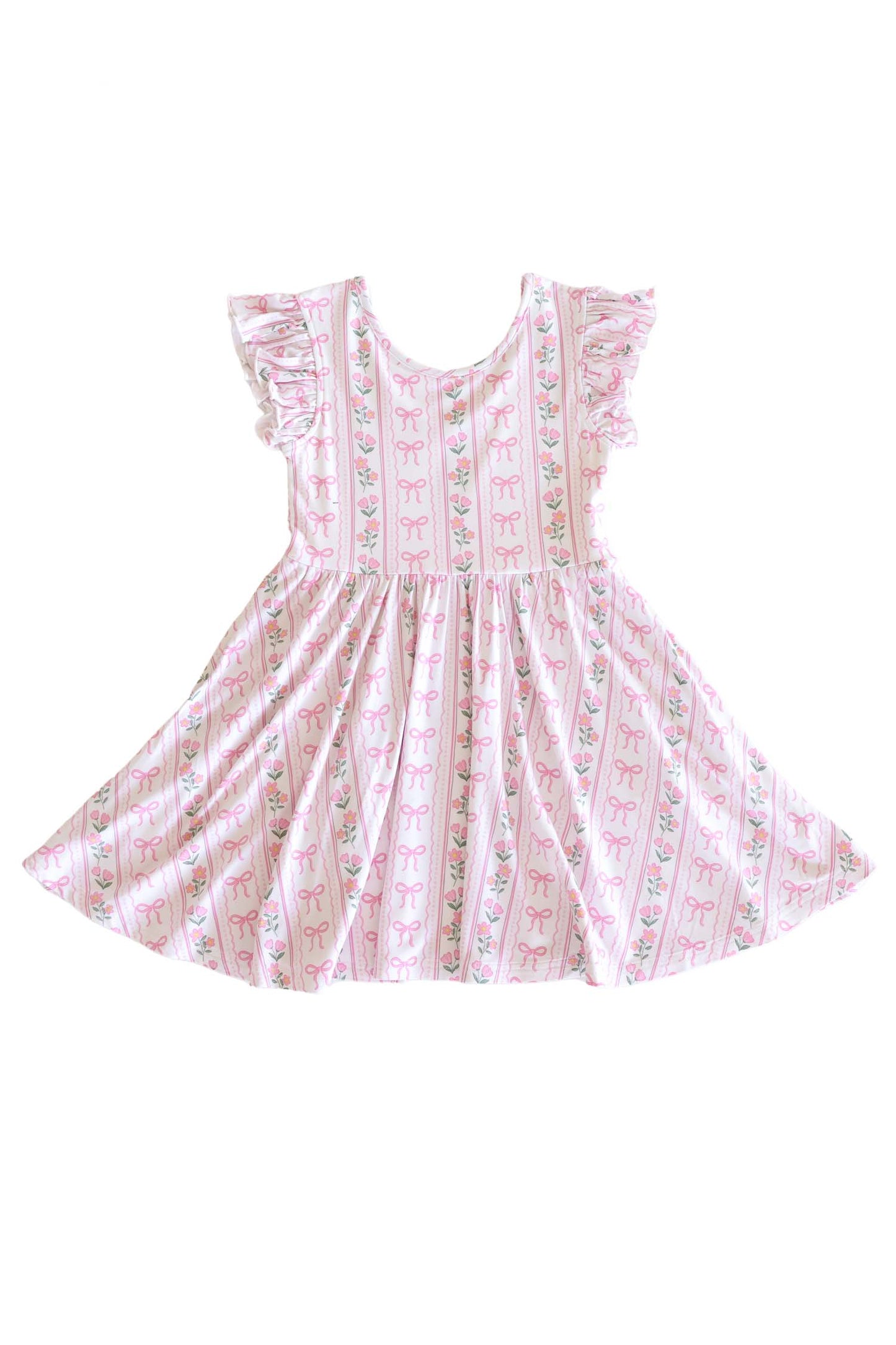 Girls' Ruffle Twirl Dress | Coquette Garden