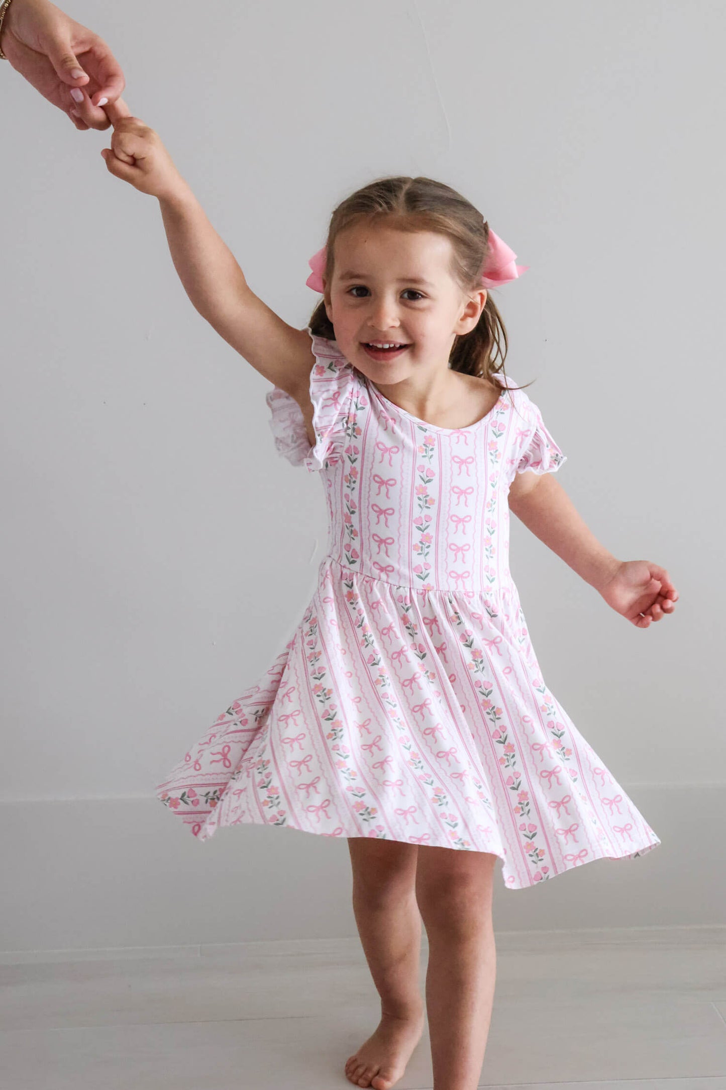 Girls' Ruffle Twirl Dress | Coquette Garden