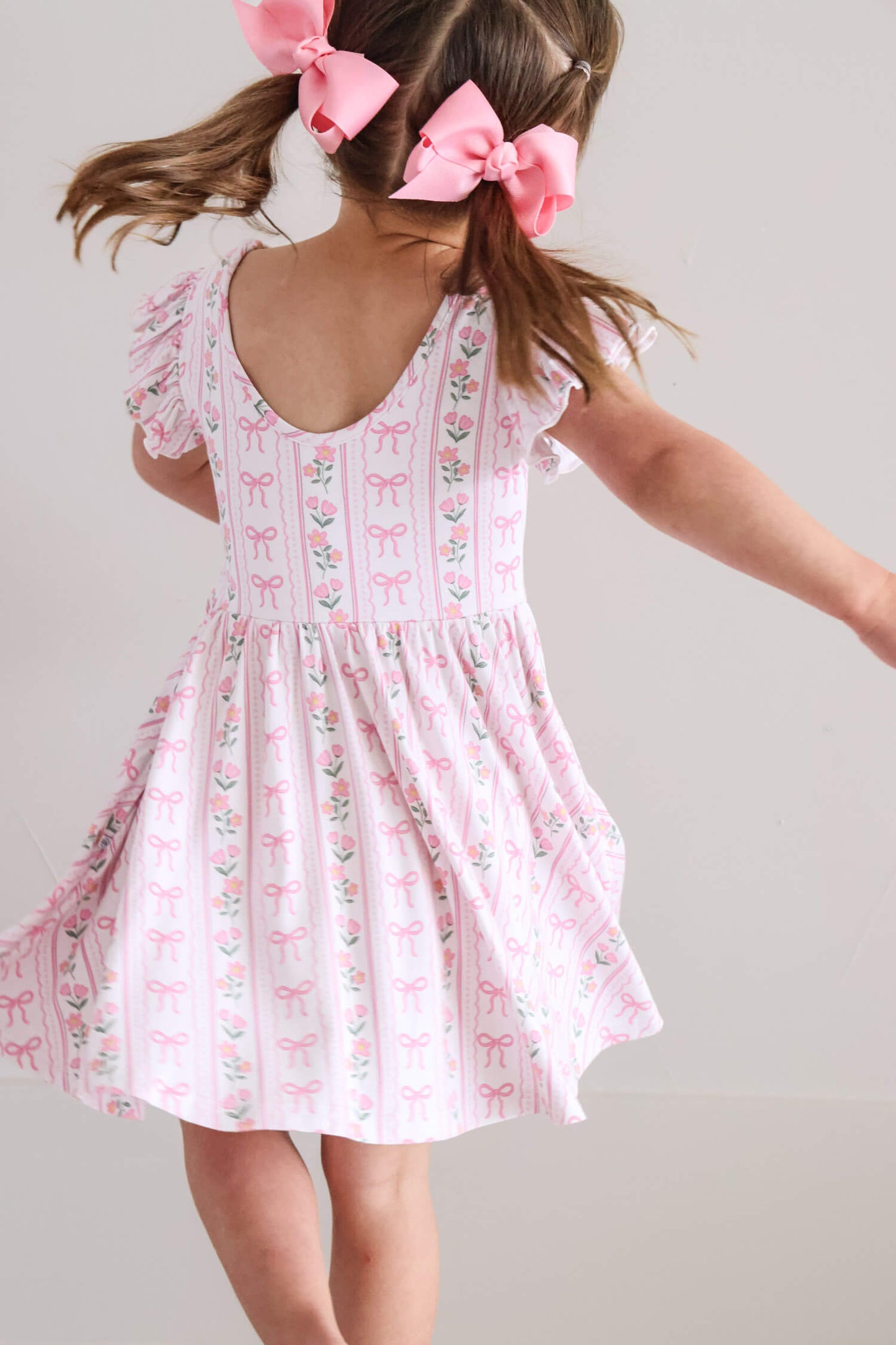 Girls' Ruffle Twirl Dress | Coquette Garden