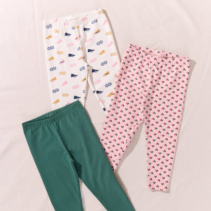 Cartwheel Legging - Pink Mini Half Hearts